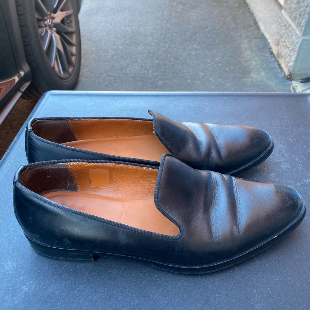 Everlane Shoes Modern Loafer Leather Slip On Shoes Black Made In Italy Women’s 8